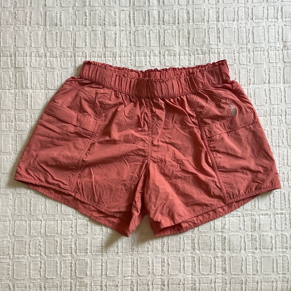Women's Athletic Shorts in Coral